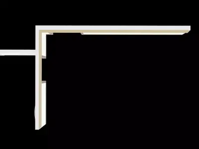 Architecture Wall Low-poly 3D model