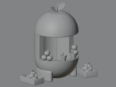 Orange Shop 3D model
