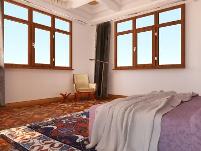 Bedroom - modern Free 3D model