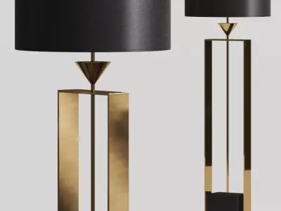 Black Tie Tosca Floor Lamp 3D model purchase