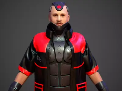 Tokyo Machine Boss Low-poly 3D model