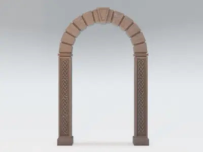 Stone Arch - Celtic Archway - Low-poly - Game-Ready - 4K Low-poly 3D model