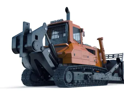 Generic Bulldozer 3D model