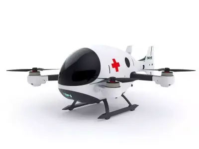 Futuristic Cartoon Aircraft And Drones 3D Collection 3D Model Pack