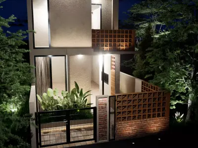Terracoffee House  A Warm Space Brewed with Serenity 3D model