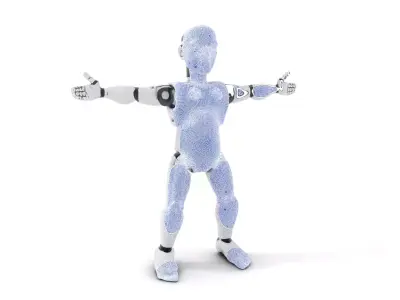 Advanced Robotic Humanoid model pack Low-poly 3D model