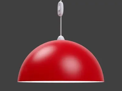 Hanging lamp  Low-poly 3D model