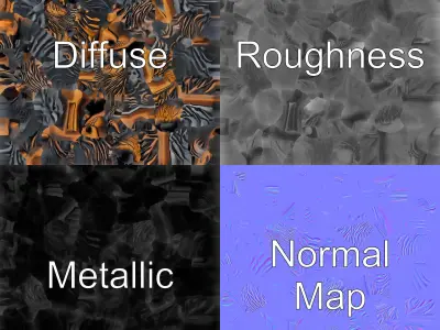 Bear Head Door Knocker Bronze Finish model pack Low-poly 3D model