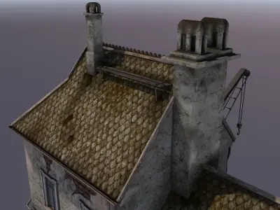 Port building 3D model