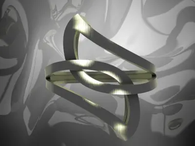 Plain Light Women Ring 3D print model