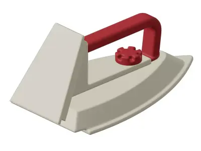 Toddler Electrical Iron Box Toy 3D model