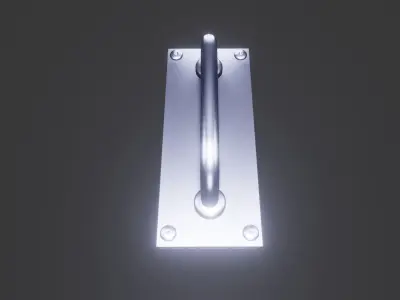Mechanical Door Handle  3D Model Low-poly 3D model