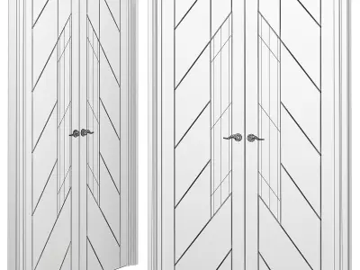 Interior Doors  3d model Low-poly 3D model