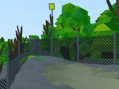 Buildings guard pack Free low-poly 3D model