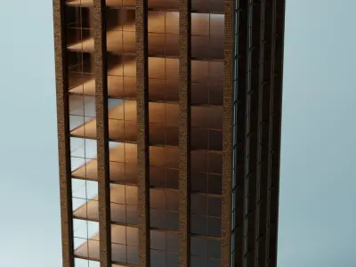 Adjustable skyscraper  Free 3D model