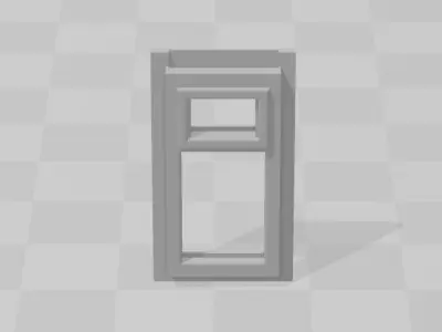 WINDOW FRAMES FOR 7MM SCALE O GAUGE MODEL RAILWAY BUILDING 3D print model