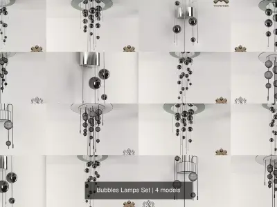 Bubbles Lamps Set 3D Model Pack