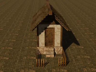 Medieval House 10 Free low-poly 3D model