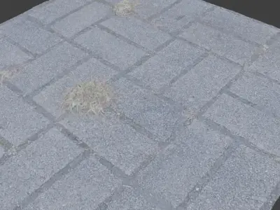 Pavement 4k texture 3D model