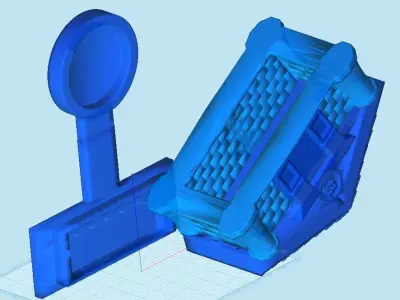 Animal Crossing Museum Tealight and match holder 3D model