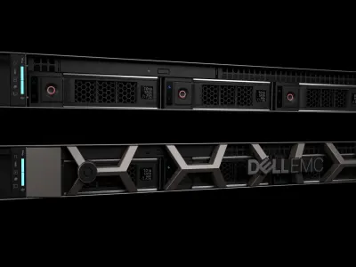 Data Server and Network Rack 3D model