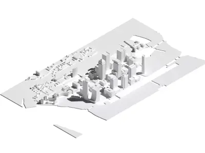 Canary Wharf London England 3D print model