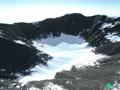 Snow Mountain 05 3D model