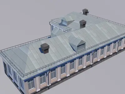 Suburban shop 3D model