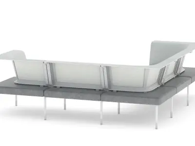 Herman Miller Workstation Public 4 3D model