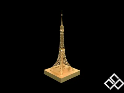 3D Printable Tokyo Tower Japan 3D print model