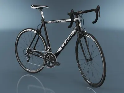  Cube Aerium Pro Road Bicycle Rigged for Cinema 4D 