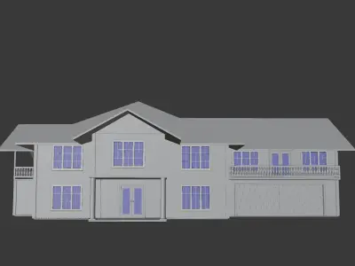 House cross in sky minecraft screenshots 3D model