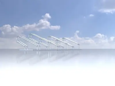 Bicycle Bracket Parker Version 1 Low-poly 3D model