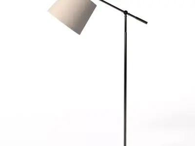 Kenroy Home Tilt Dark Antique Brass Floor Lamp Low-poly 3D model