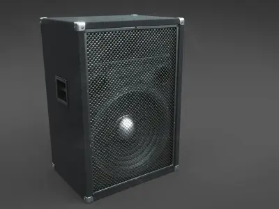 Simple hi-fi speaker 3D model