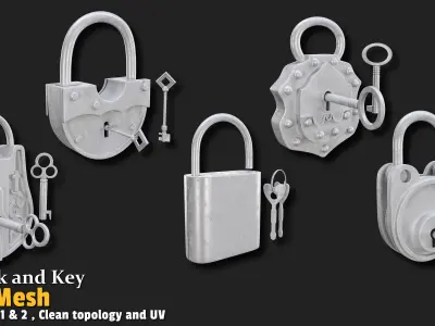 29 Medieval Tools Base Mesh Bundle