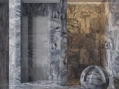 Marble wall 74 3D model
