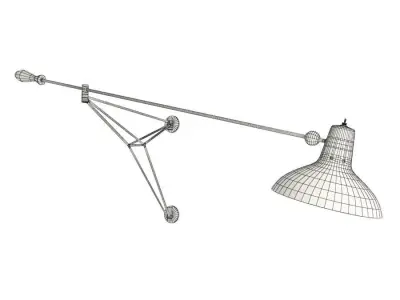 Metallic Wall Lamp Diana Delightfull 3D model