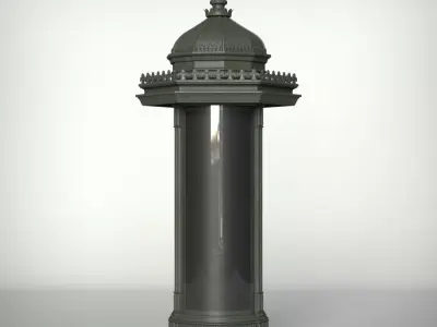 Morris Advertising Column 3D model