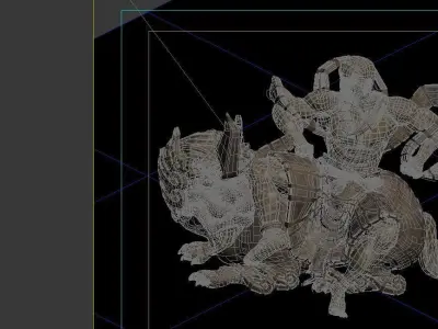 Model - Kashayana Buddha Forest Water Sculpture 03 3D model