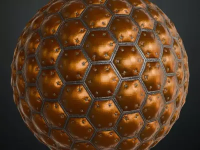 Sci-Fi Wall PBR Seamless Texture
