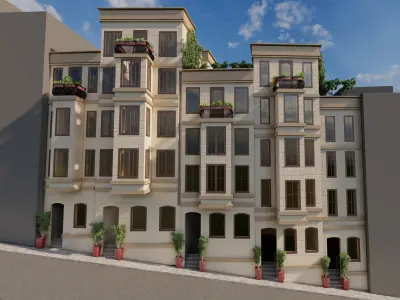 Recreational Area and Park Model In An Old Neighborhood 3D model