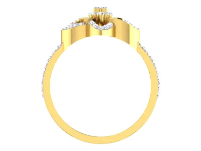 Women Ring Render 3dm STL OBJ FBX Details 3D print model 14