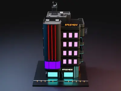 Cyberpunk Apartment 2 3D model