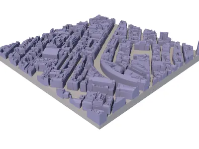 London city tile Level 2 block TQ2980 North West 3D model
