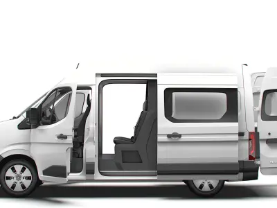 Renault Master L2H3 CrewCab Van HQ Interior 2024 3D model