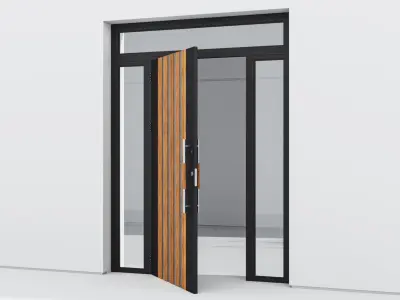 Aluminium door 79 3D model