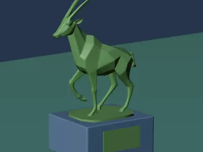 Oryx Trophy Asset 3D model