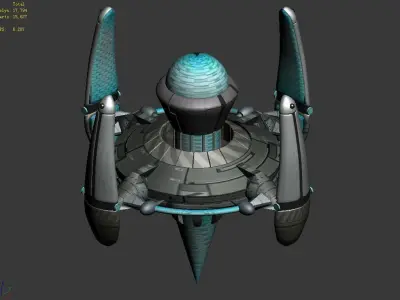 Space-air supply station 02 3D model