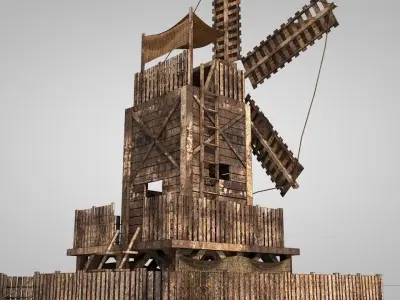 Old Windmill House 3D model
